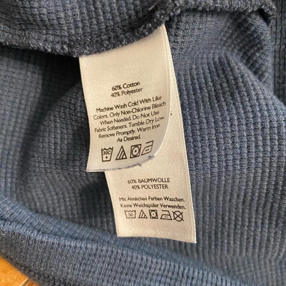 Blue Eddie Bauer Henley - Picture 10 of 10